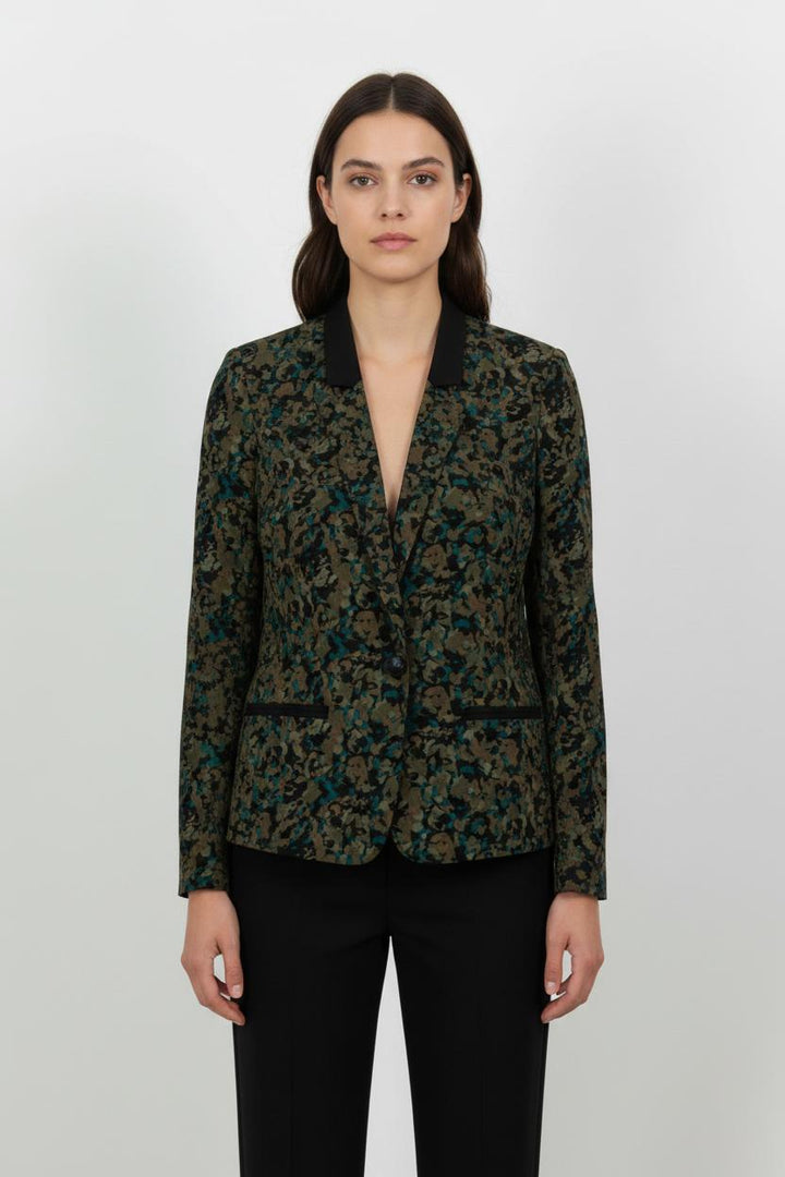 Blazer Vert et Noir - Taille S/36 de la marque IKKS | PARAD68512 - Vendu par Paradigme - Image 1
