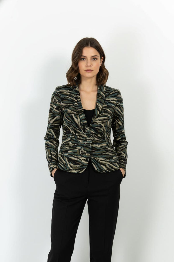 Blazer Vert et Noir - Taille S/36 de la marque IKKS | PARAD68513 - Vendu par Paradigme - Image 1