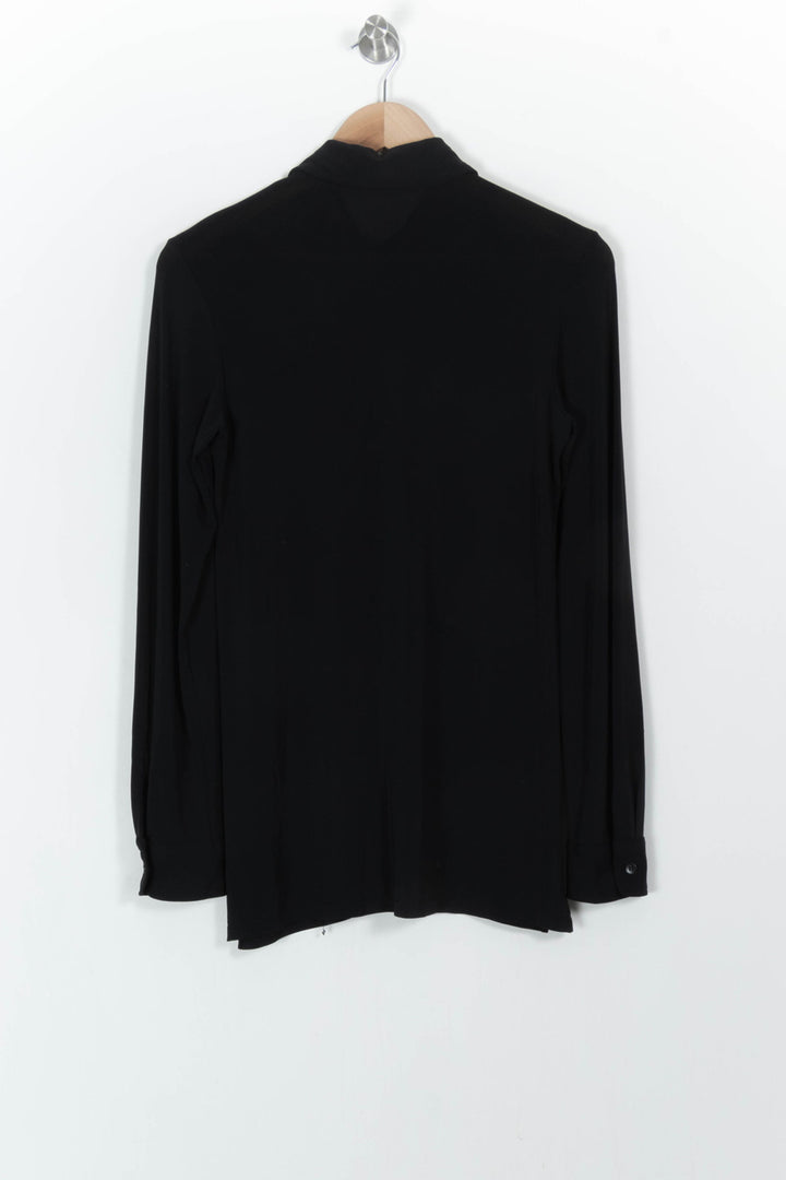 Chemise Noire - Taille M/38 de la marque Agnès b. | PARAD68522 - Vendu par Paradigme - Image 4