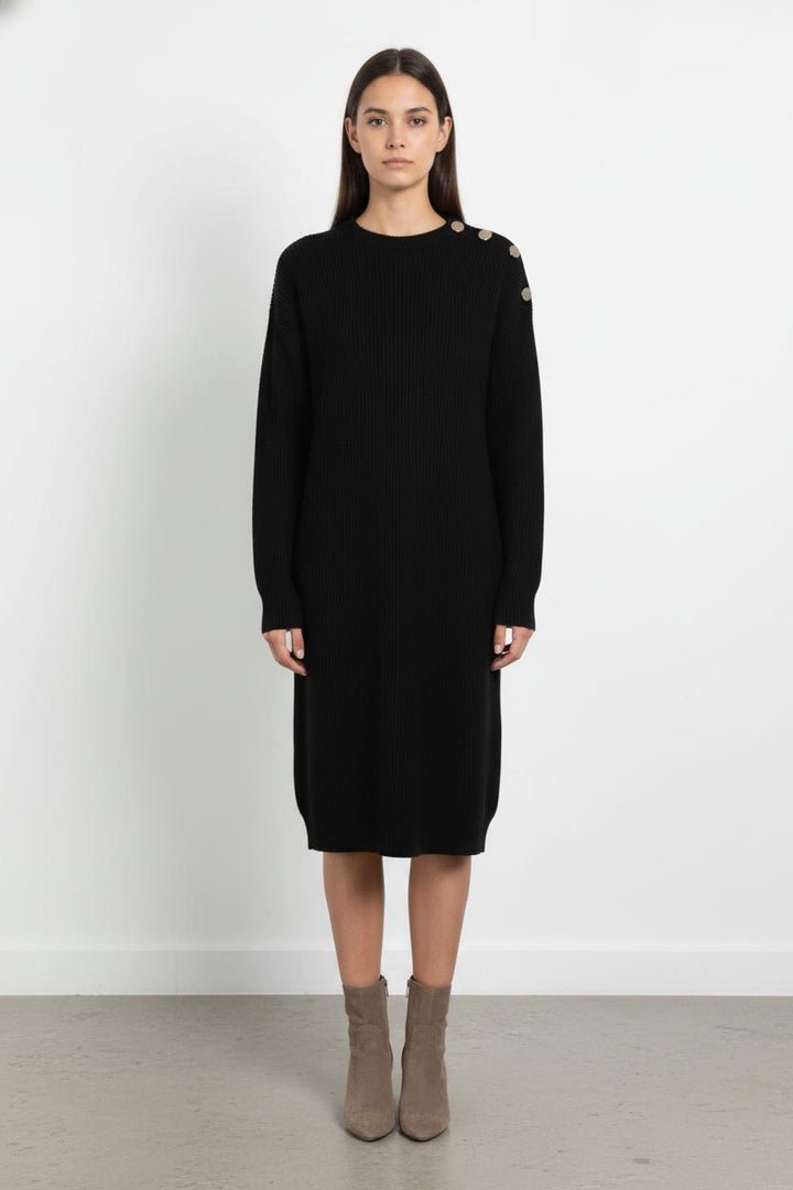 Robe pull noire - Taille M/38 de la marque Vanessa Bruno | PARAD68526 - Vendu par Paradigme - Image 1