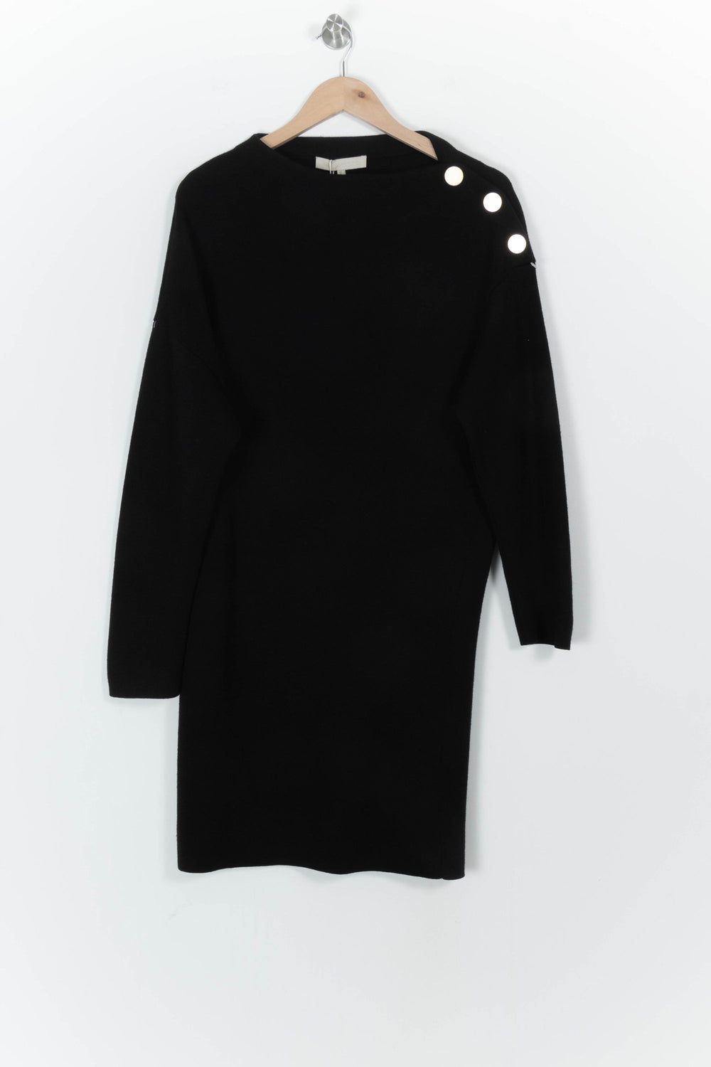 Robe pull noire - Taille M/38 de la marque Vanessa Bruno | PARAD68526 - Vendu par Paradigme - Image 2