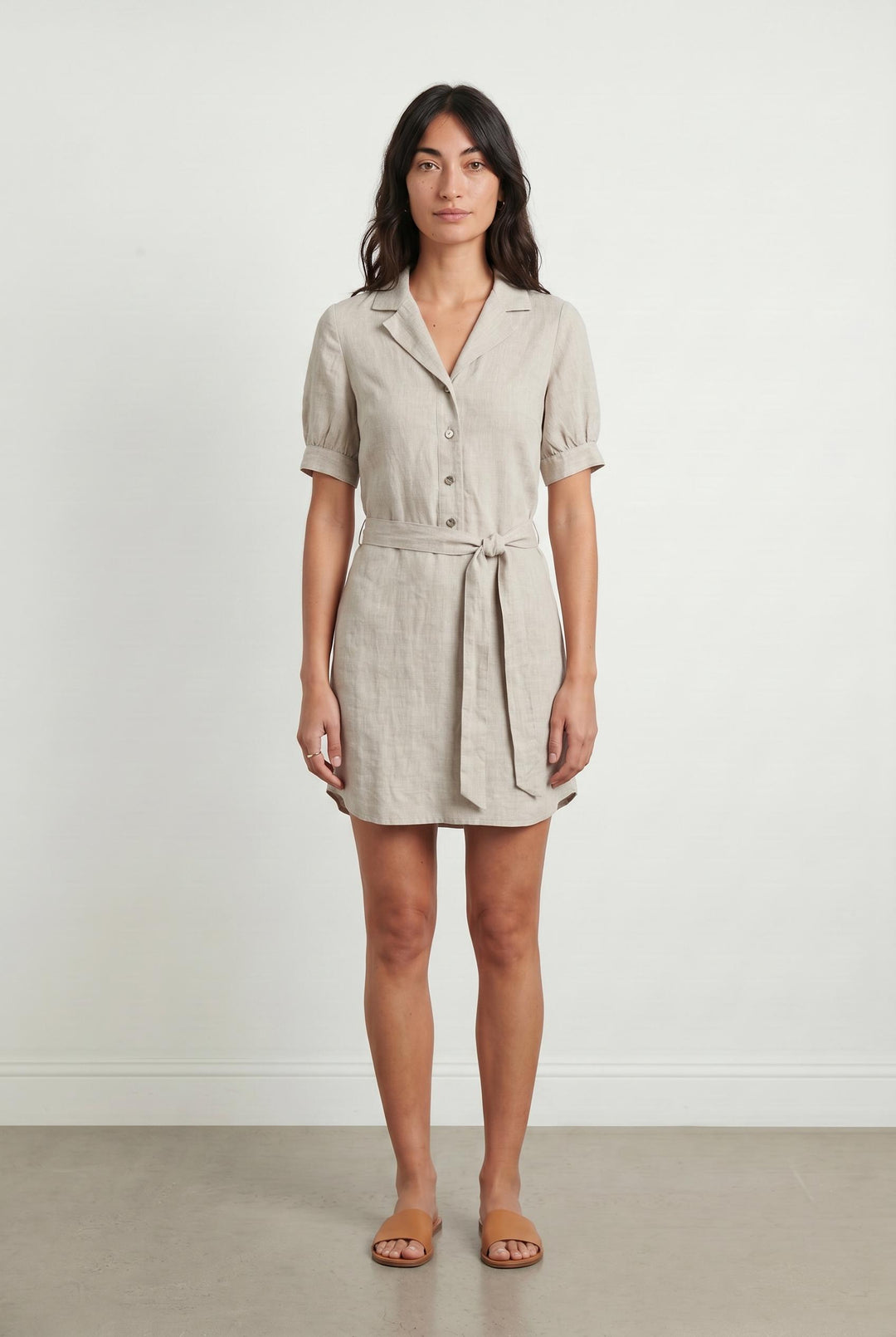 Robe Chemise Beige - Taille S/36 de la marque Claudie Pierlot | PARAD68535 - Vendu par Paradigme - Image 1