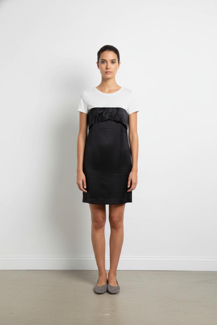 Robe Courte Noire et Blanche - Taille S/36 de la marque IKKS | PARAD68540 - Vendu par Paradigme - Image 1
