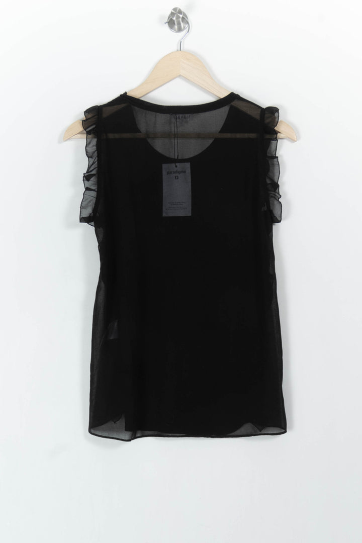 Blouse Noire - Taille S/36 de la marque Claudie Pierlot | PARAD68550 - Vendu par Paradigme - Image 4