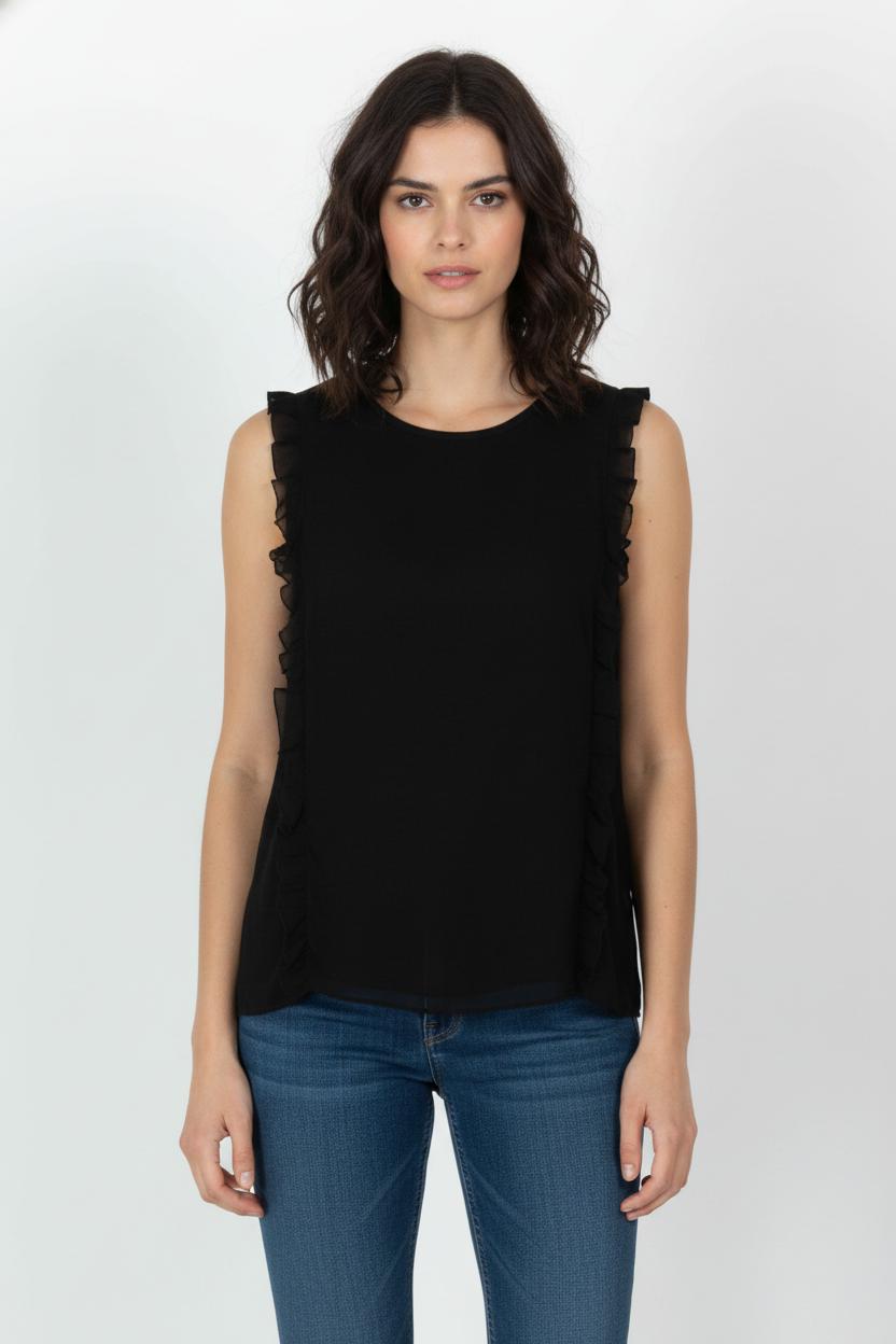 Blouse Noire - Taille S/36 de la marque Claudie Pierlot | PARAD68550 - Vendu par Paradigme - Image 1