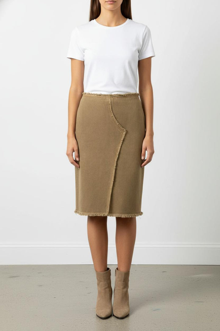 Jupe Droite Beige - Taille S/36 de la marque Vanessa Bruno | PARAD68551 - Vendu par Paradigme - Image 1