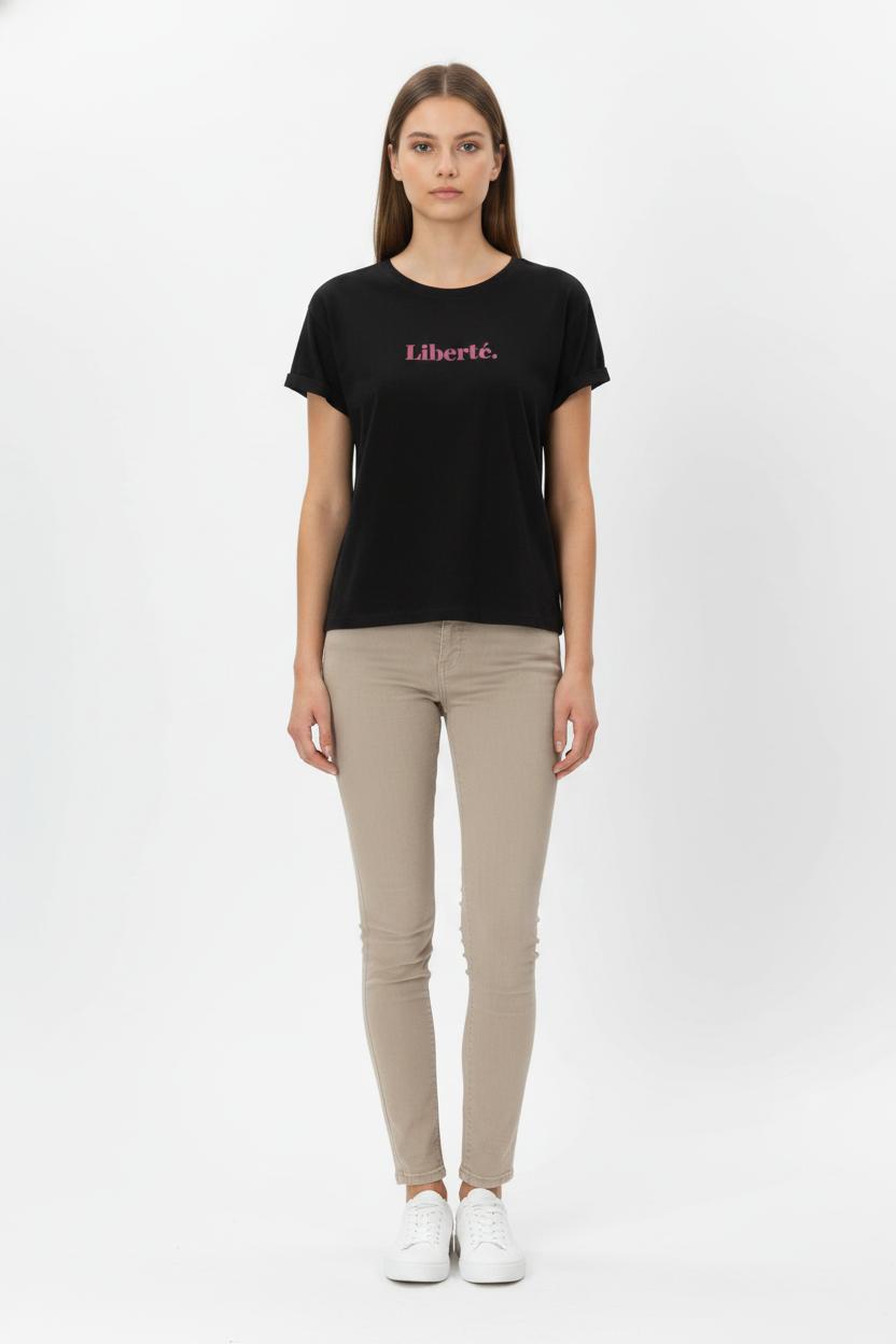 T-shirt Noir - Taille L/40 de la marque Grace & Mila | PARAD68555 - Vendu par Paradigme - Image 1
