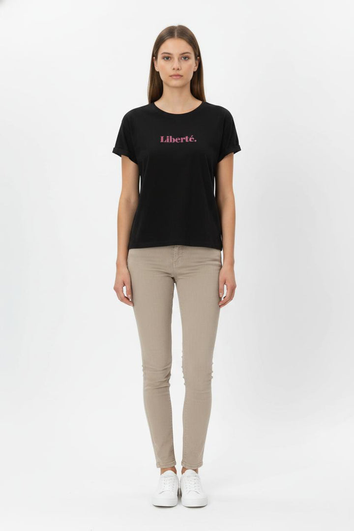 T-shirt Noir - Taille L/40 de la marque Grace & Mila | PARAD68555 - Vendu par Paradigme - Image 1