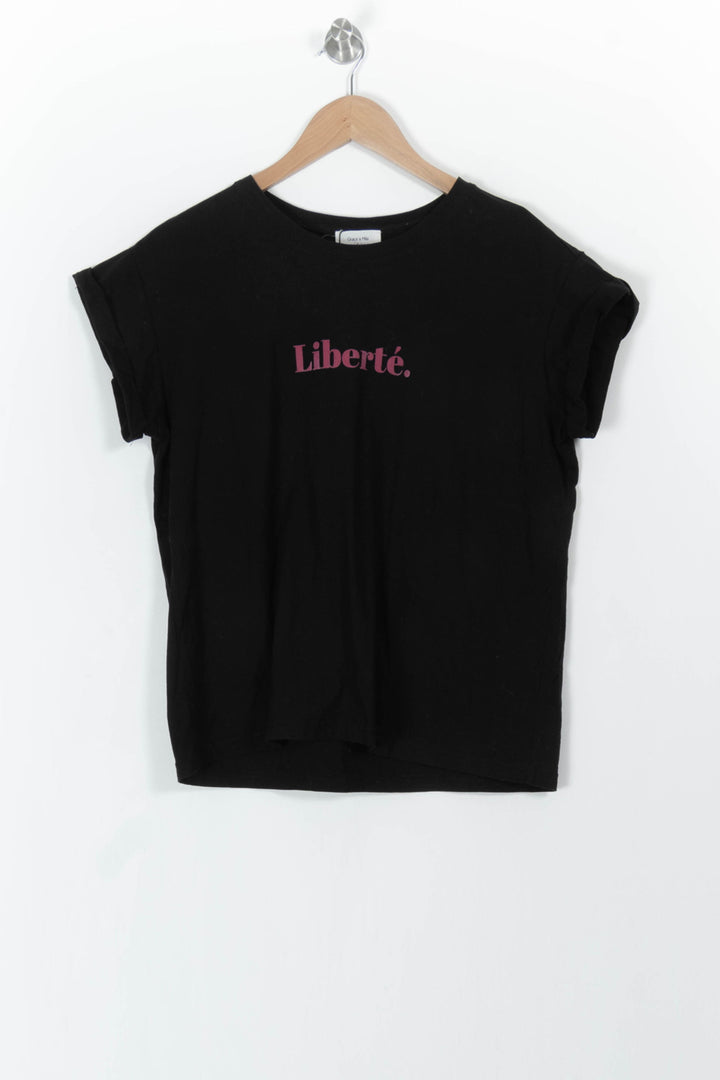 T-shirt Noir - Taille L/40 de la marque Grace & Mila | PARAD68555 - Vendu par Paradigme - Image 2