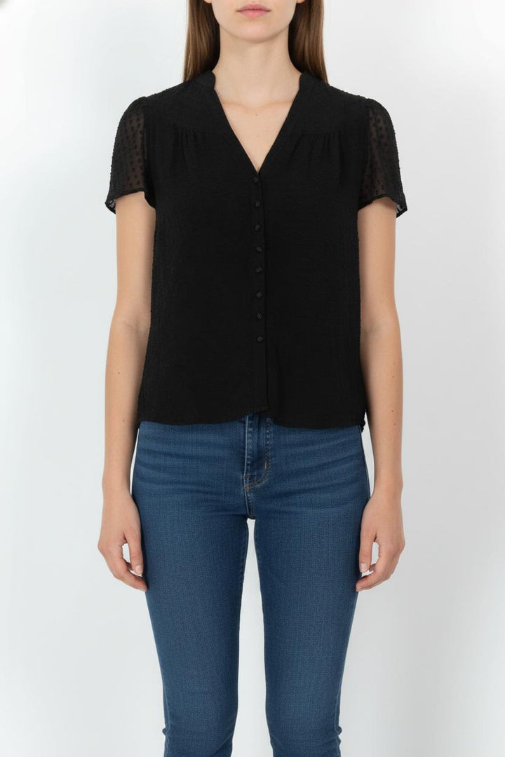 Blouse Noire - Taille XL/42 de la marque Caroll | PARAD68556 - Vendu par Paradigme - Image 1