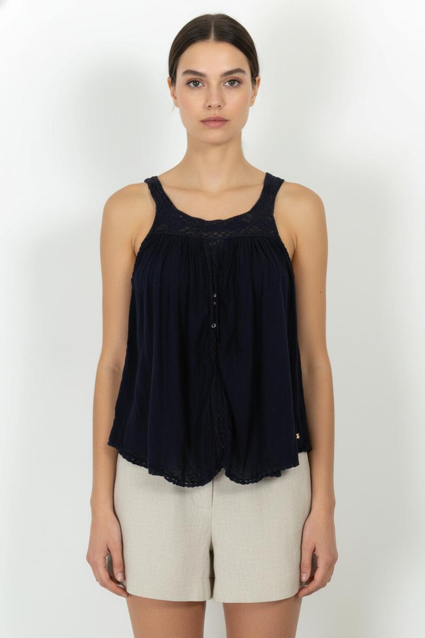 Débardeur Bleu - Taille M/38 de la marque Des petits hauts | PARAD68557 - Vendu par Paradigme - Image 1
