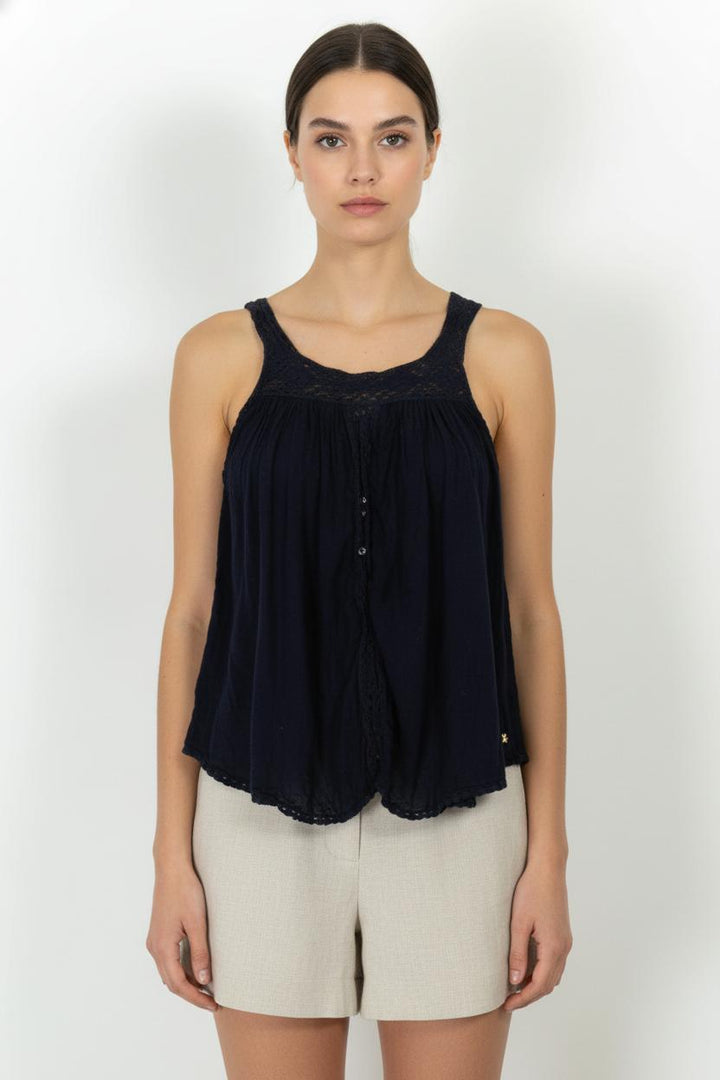 Débardeur Bleu - Taille M/38 de la marque Des petits hauts | PARAD68557 - Vendu par Paradigme - Image 1