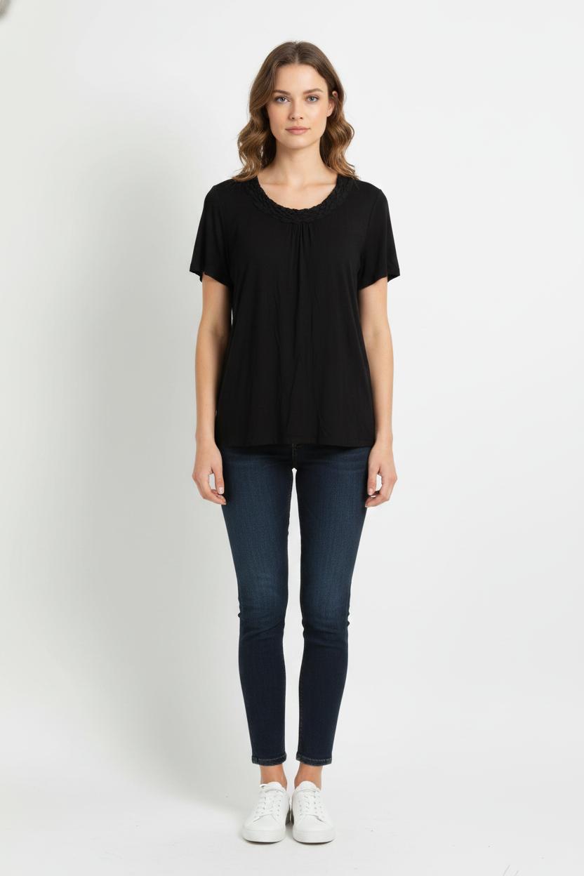 Tunique Noire - Taille XL/42 de la marque Marina Rinaldi | PARAD68561 - Vendu par Paradigme - Image 1