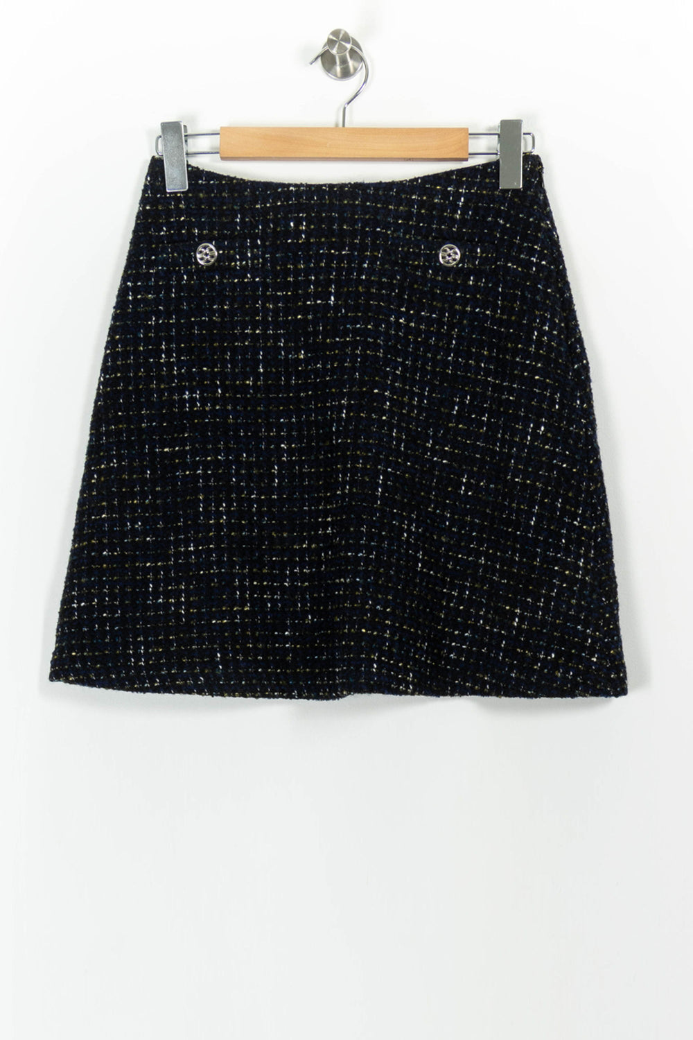 Jupe Trapèze Noire - Taille S/36 de la marque Claudie Pierlot | PARAD68578 - Vendu par Paradigme - Image 2