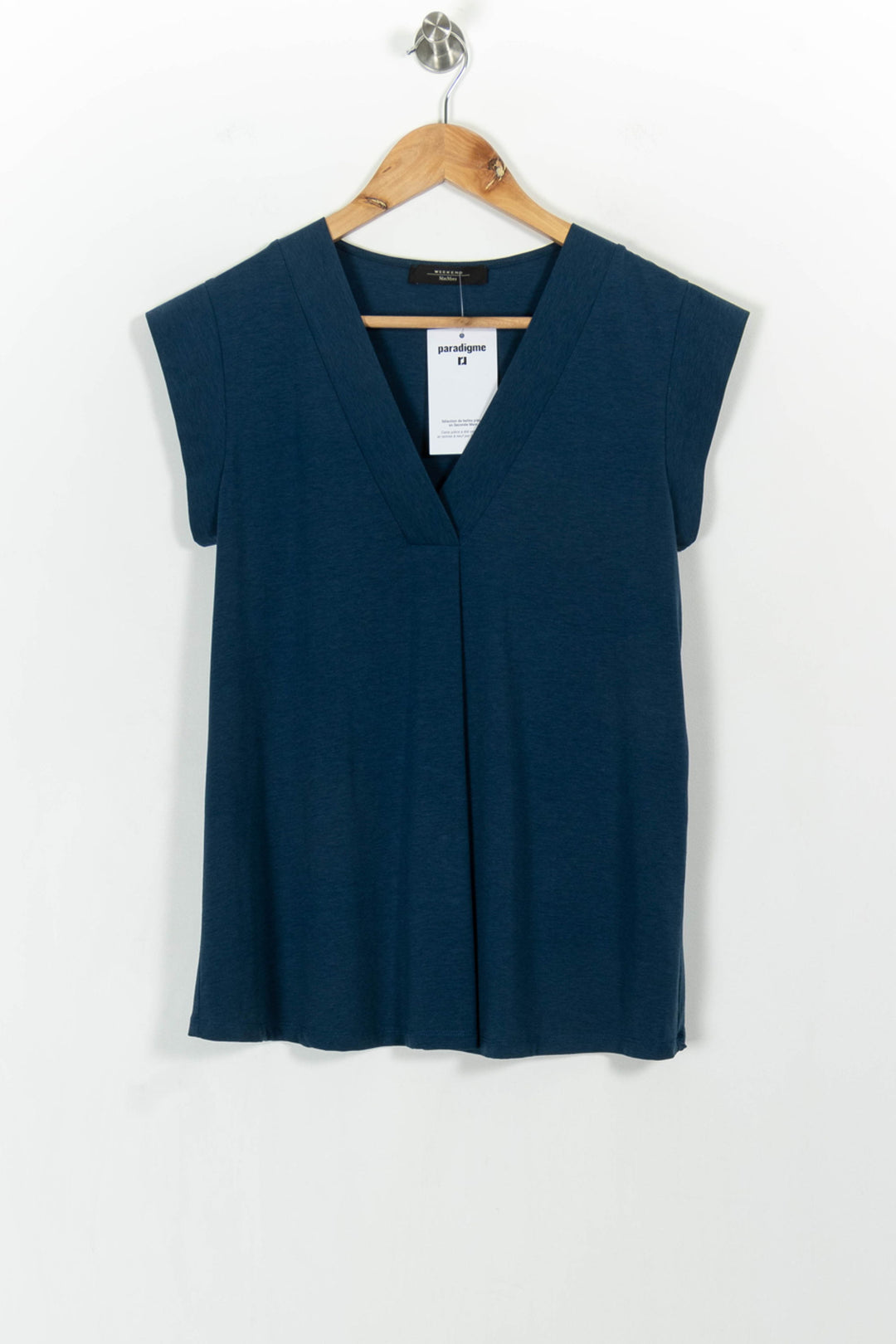 Blouse Bleue - Taille S/36 de la marque Max Mara | PARAD68580 - Vendu par Paradigme - Image 2