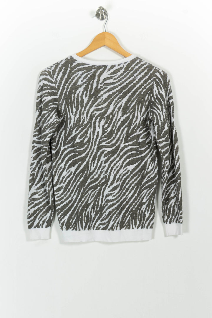 Pull Blanc et Beige - Taille S/36 de la marque IKKS | PARAD68586 - Vendu par Paradigme - Image 4