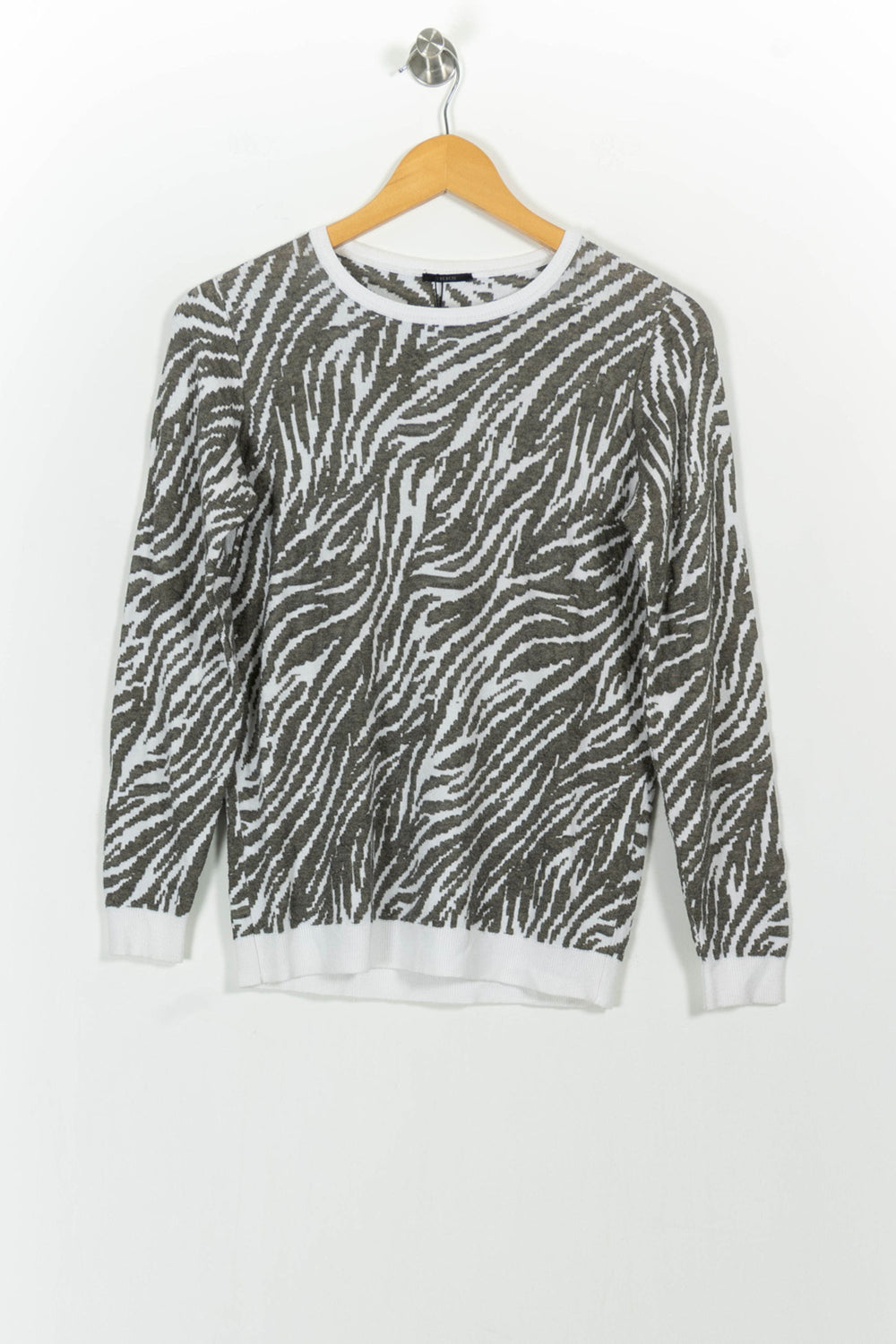 Pull Blanc et Beige - Taille S/36 de la marque IKKS | PARAD68586 - Vendu par Paradigme - Image 2