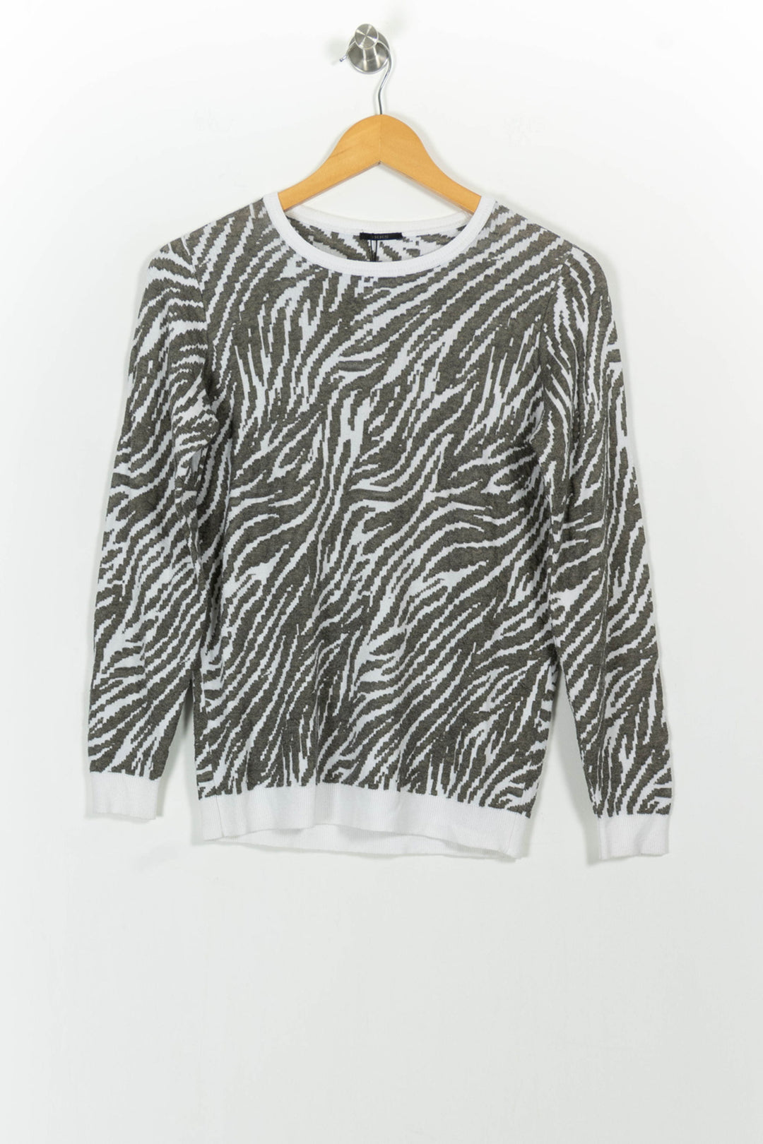 Pull Blanc et Beige - Taille S/36 de la marque IKKS | PARAD68586 - Vendu par Paradigme - Image 2