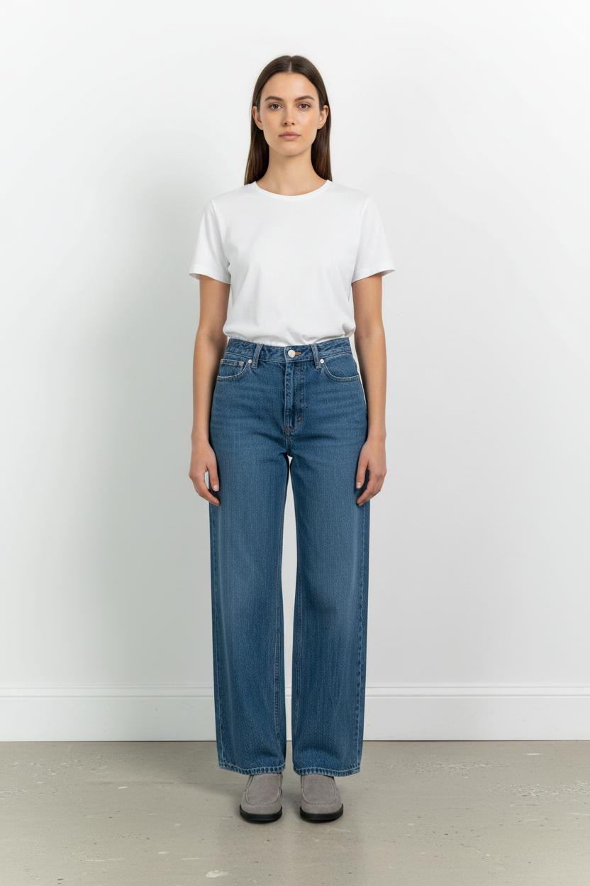 Jean Droit Bleu - Taille S/36 de la marque Labdip | PARAD68599 - Vendu par Paradigme - Image 1