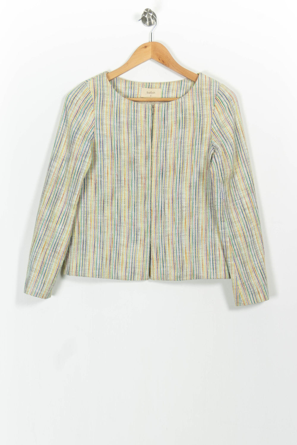 Veste Rayée Jaune et Bleue - Taille XS/34 de la marque ba&sh | PARAD68603 - Vendu par Paradigme - Image 2
