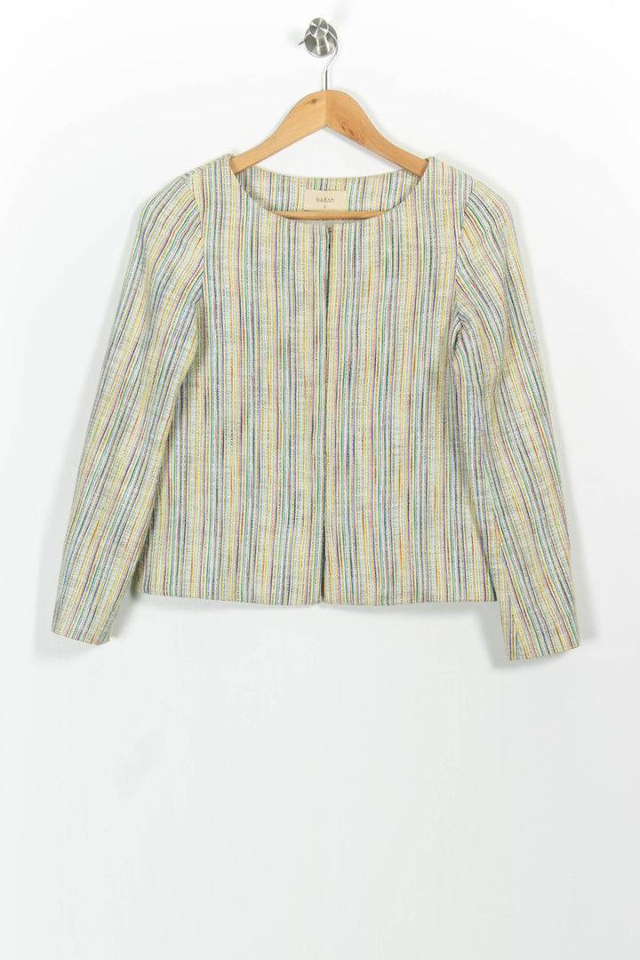 Veste Rayée Jaune et Bleue - Taille XS/34 de la marque ba&sh | PARAD68603 - Vendu par Paradigme - Image 2