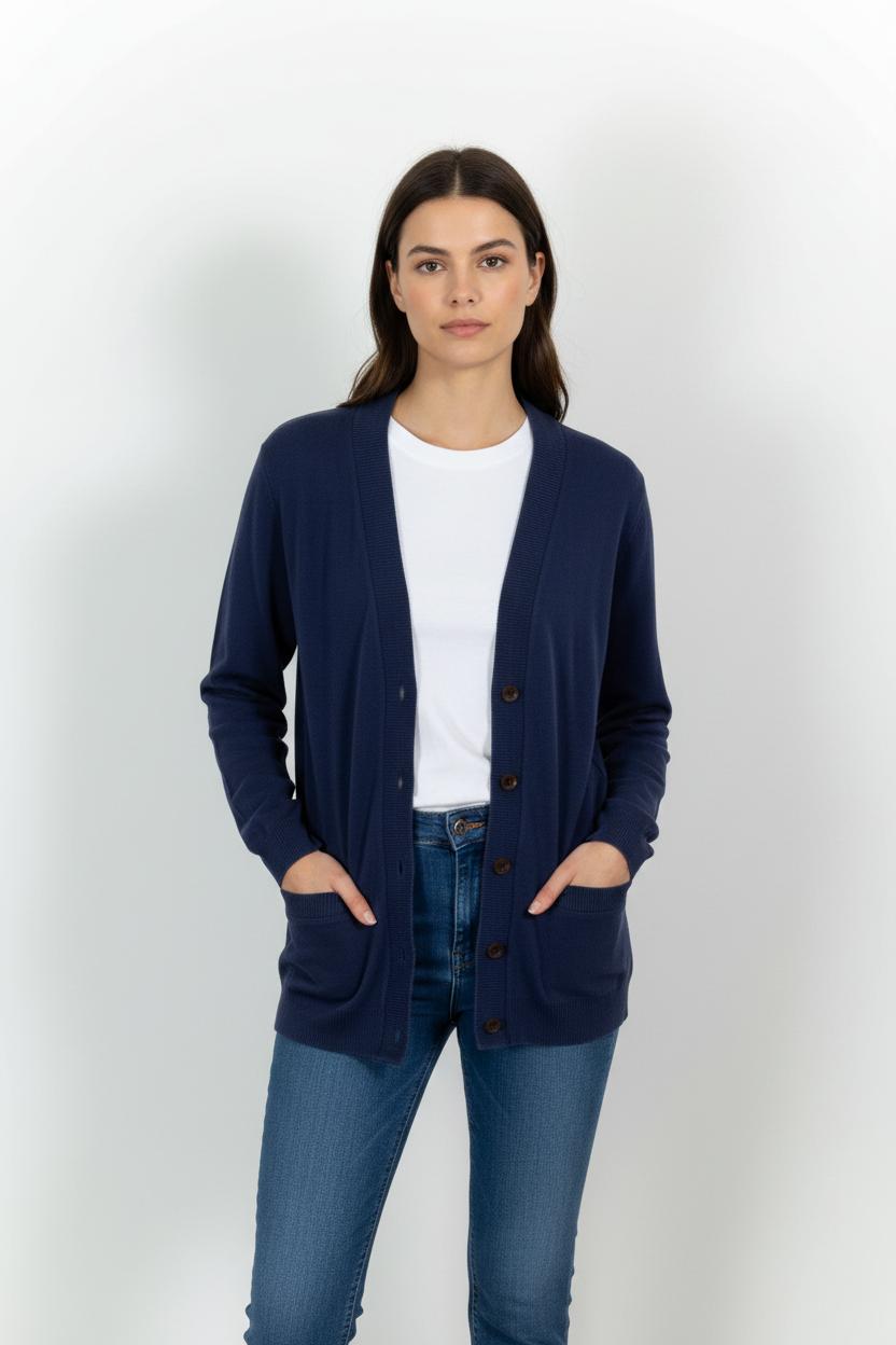 Cardigan Bleu - Taille L/40 de la marque Agnès b. | PARAD68618 - Vendu par Paradigme - Image 1