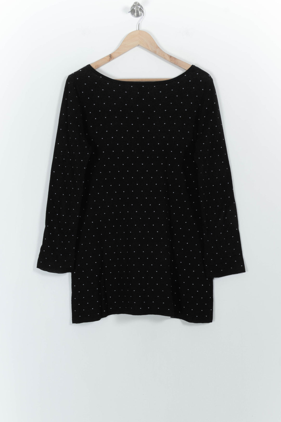 Pull Noir à Pois Blancs - Taille M/38 de la marque Des petits hauts | PARAD68622 - Vendu par Paradigme - Image 4