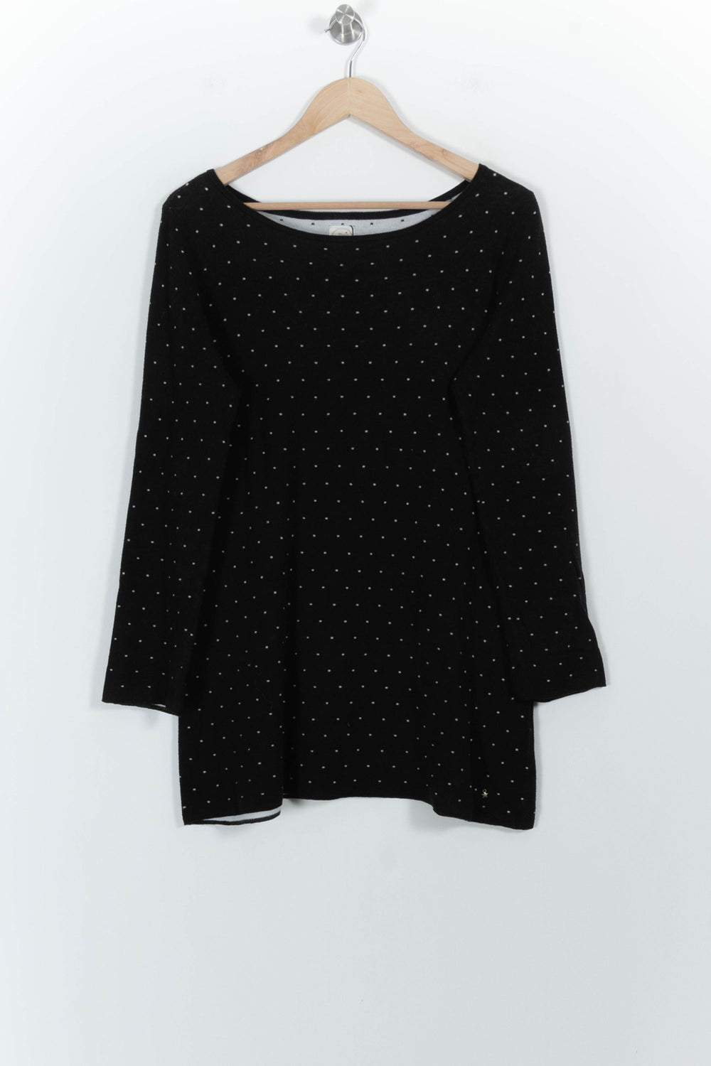 Pull Noir à Pois Blancs - Taille M/38 de la marque Des petits hauts | PARAD68622 - Vendu par Paradigme - Image 2