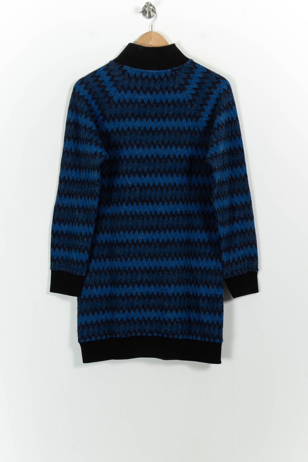 Robe Pull Bleu et Noir - Taille M/38 de la marque Agnès b. | PARAD68623 - Vendu par Paradigme - Image 4