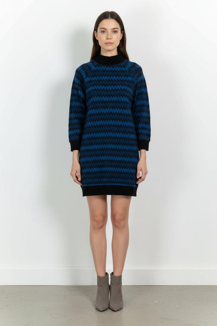 Robe Pull Bleu et Noir - Taille M/38 de la marque Agnès b. | PARAD68623 - Vendu par Paradigme - Image 1