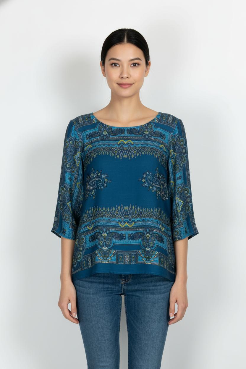 Blouse Bleue - Taille XXL/44 de la marque Maison 123 | PARAD68648 - Vendu par Paradigme - Image 1