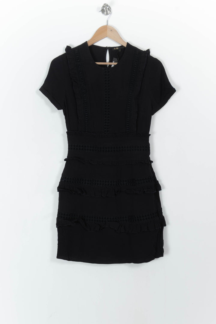 Robe Courte Noire - Taille S/36 de la marque Maje | PARAD68651 - Vendu par Paradigme - Image 2