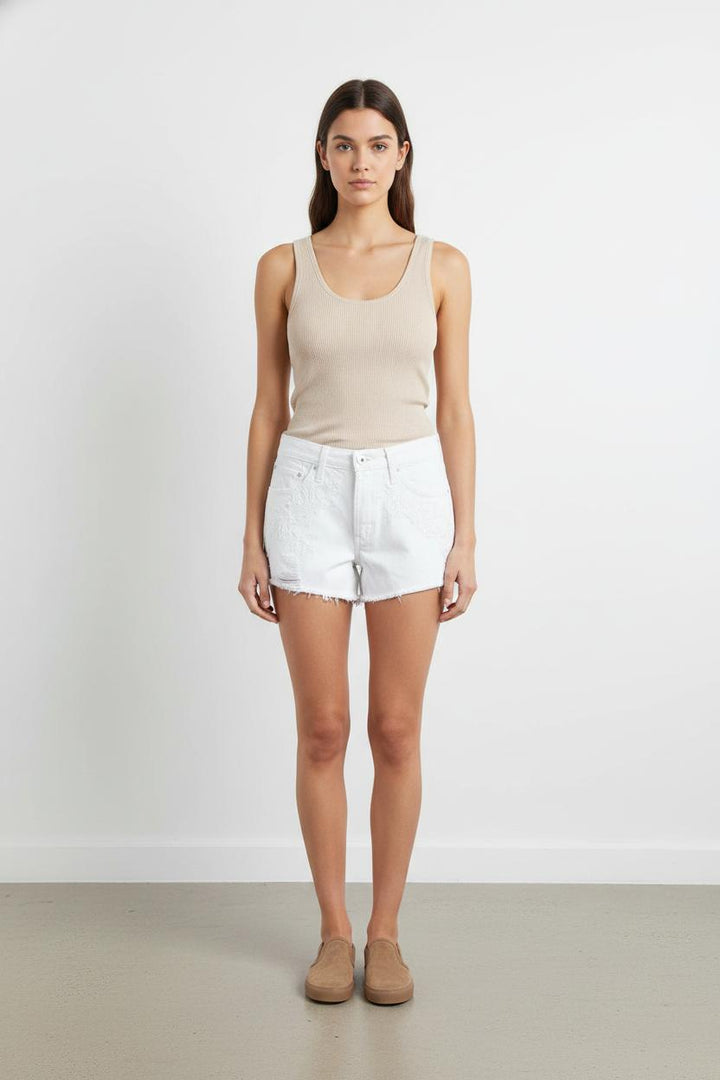 Short en Jean Blanc - Taille S/36 de la marque Levi's | PARAD68664 - Vendu par Paradigme - Image 1