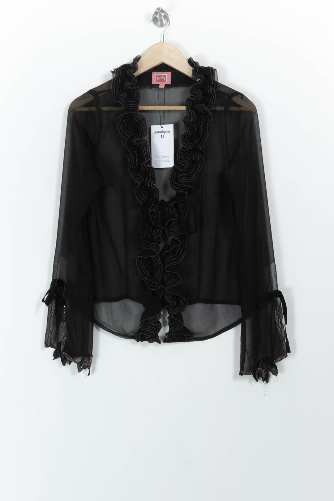 Blouse Noire - Taille S/36 de la marque Derhy | PARAD68666 - Vendu par Paradigme - Image 2