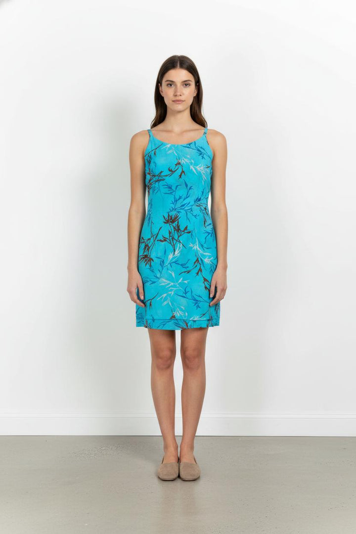 Robe à Bretelles Bleue - Taille M/38 de la marque Maison 123 | PARAD68670 - Vendu par Paradigme - Image 1