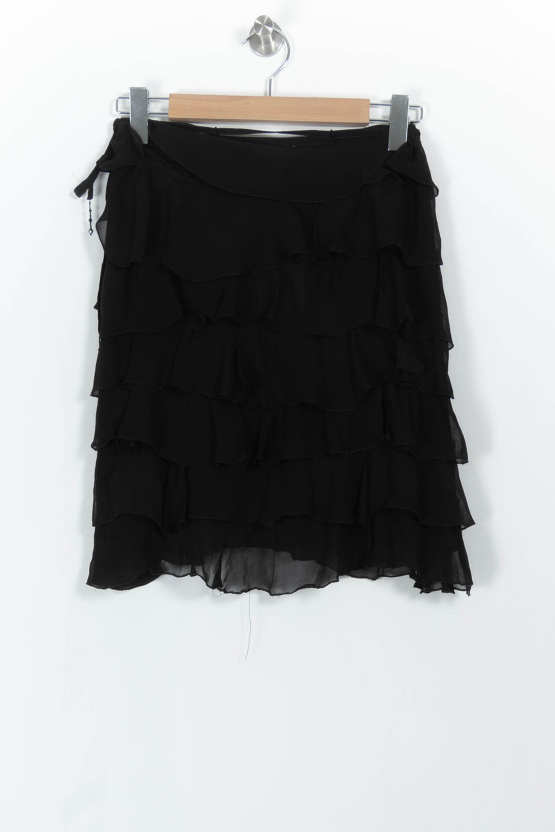 Jupe Volantée Noire - Taille S/36 de la marque Derhy | PARAD68671 - Vendu par Paradigme - Image 4