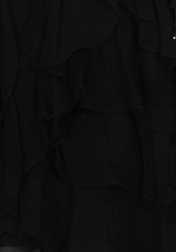 Jupe Volantée Noire - Taille S/36 de la marque Derhy | PARAD68671 - Vendu par Paradigme - Image 3