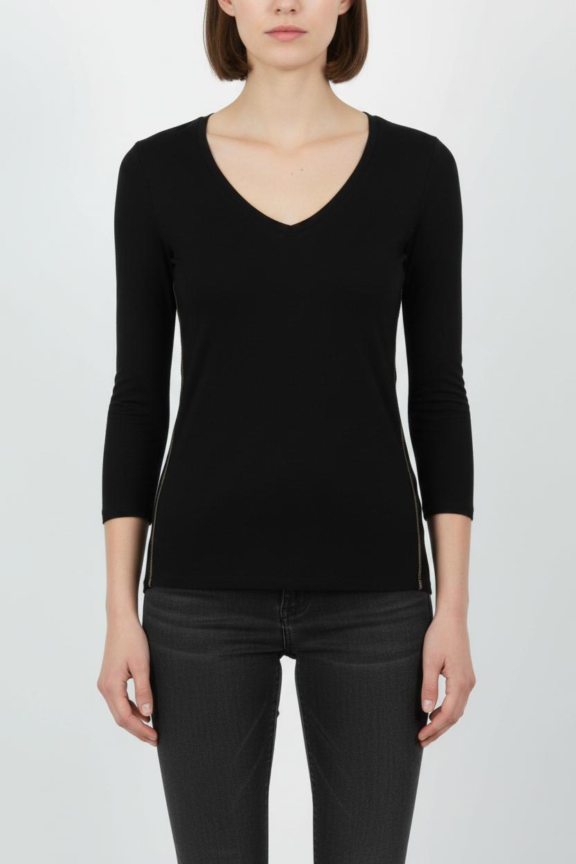 T-shirt Noir - Taille S/36 de la marque Joseph | PARAD68686 - Vendu par Paradigme - Image 1