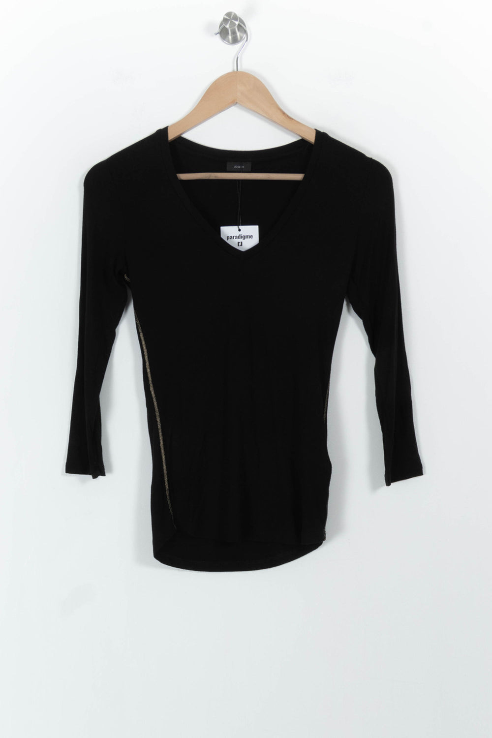 T-shirt Noir - Taille S/36 de la marque Joseph | PARAD68686 - Vendu par Paradigme - Image 2