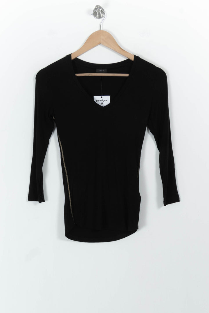 T-shirt Noir - Taille S/36 de la marque Joseph | PARAD68686 - Vendu par Paradigme - Image 2