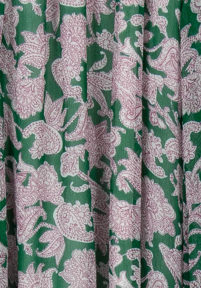 Jupe Longue Verte et Violette - Taille XS/34 de la marque ZAPA | PARAD68689 - Vendu par Paradigme - Image 3