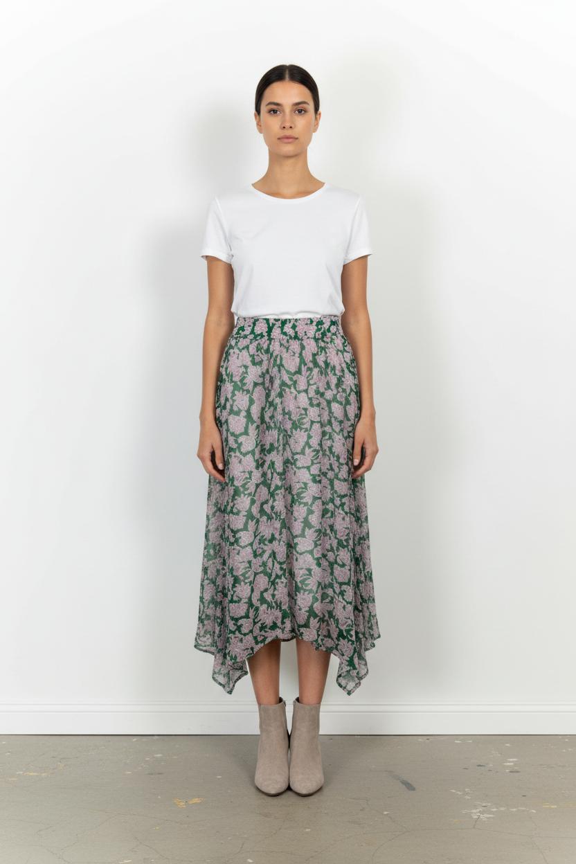Jupe Longue Verte et Violette - Taille XS/34 de la marque ZAPA | PARAD68689 - Vendu par Paradigme - Image 1