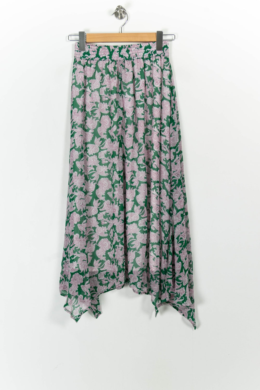 Jupe Longue Verte et Violette - Taille XS/34 de la marque ZAPA | PARAD68689 - Vendu par Paradigme - Image 2