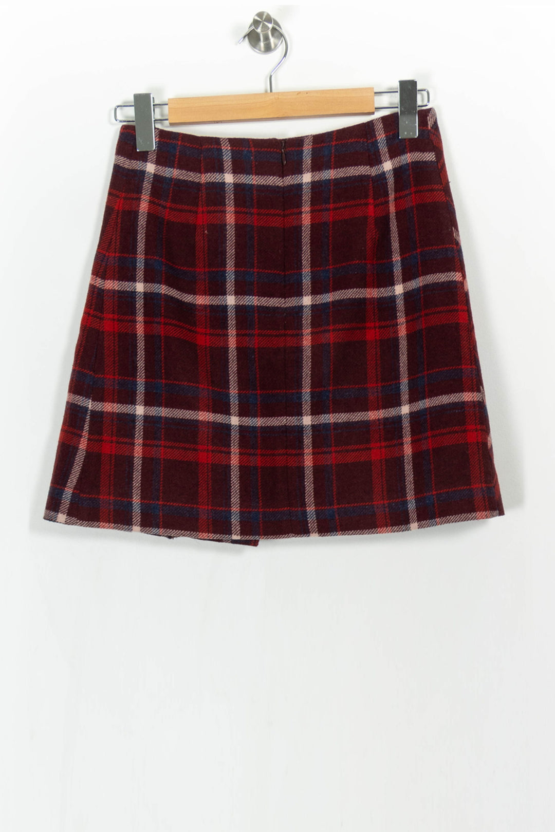Jupe Plissée Bordeaux et Rouge - Taille S/36 de la marque Caroll | PARAD68695 - Vendu par Paradigme - Image 4