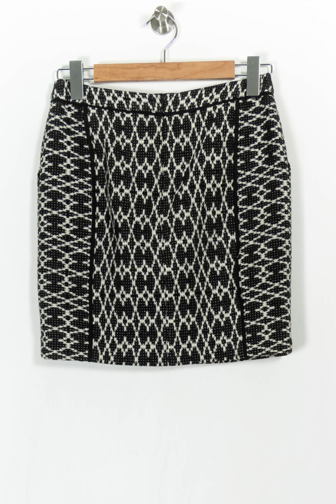 Jupe Droite Noire et Blanche - Taille S/36 de la marque Comptoir des Cotonniers | PARAD68696 - Vendu par Paradigme - Image 4