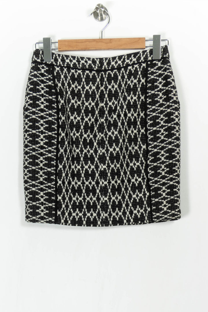 Jupe Droite Noire et Blanche - Taille S/36 de la marque Comptoir des Cotonniers | PARAD68696 - Vendu par Paradigme - Image 4