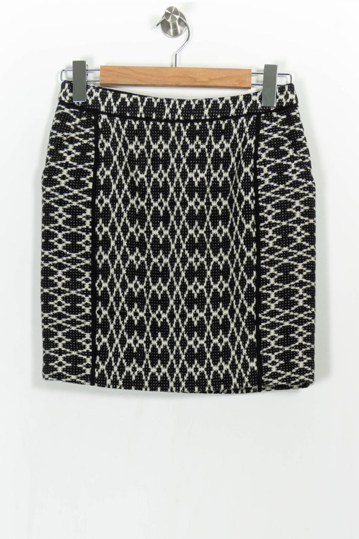 Jupe Droite Noire et Blanche - Taille S/36 de la marque Comptoir des Cotonniers | PARAD68696 - Vendu par Paradigme - Image 2