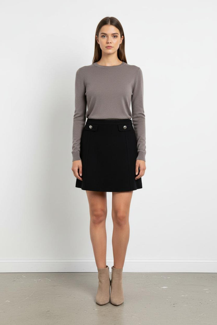 Jupe Courte Noire - Taille M/38 de la marque Claudie Pierlot | PARAD68698 - Vendu par Paradigme - Image 1