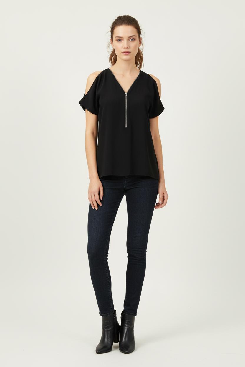 Blouse Noire - Taille XXL/44 de la marque The Kooples | PARAD68706 - Vendu par Paradigme - Image 1
