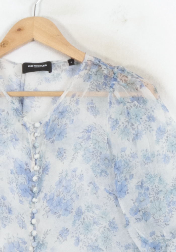 Blouse Bleue et Blanche - Taille XXL/44 de la marque The Kooples | PARAD68707 - Vendu par Paradigme - Image 3